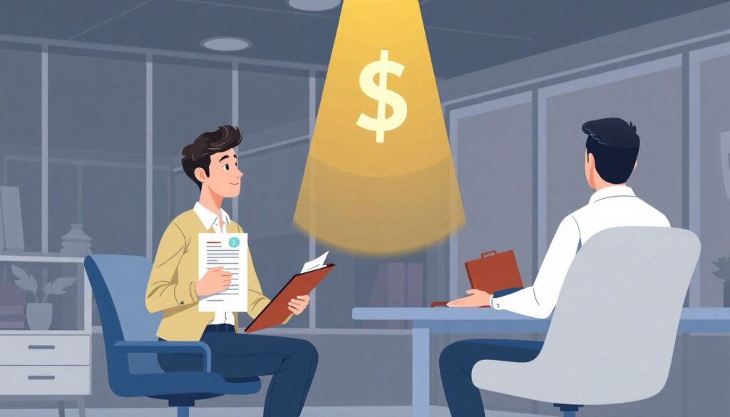 Как вести переговоры о зарплате при смене работы - иллюстрация