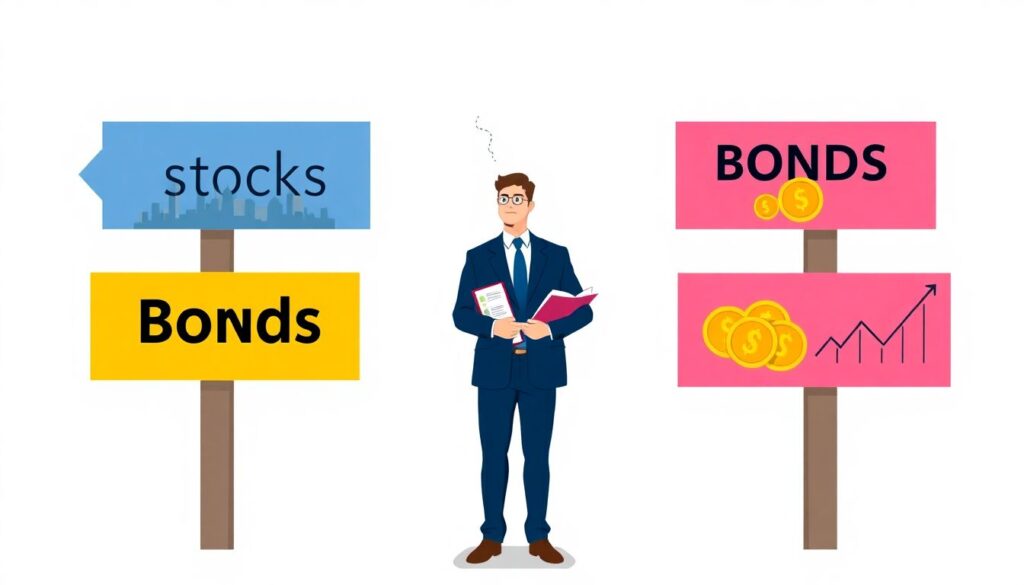 Как выбрать между акциями и облигациями в зависимости от цели - иллюстрация