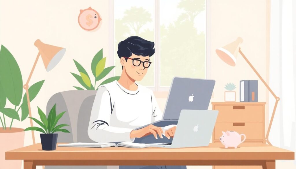 Как работать удаленно и экономить на расходах - иллюстрация