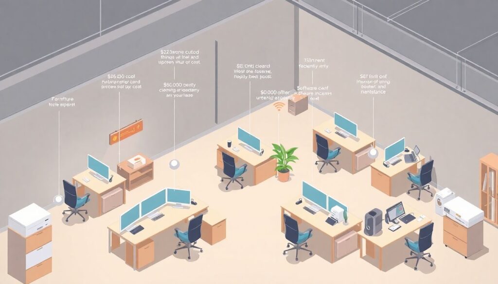 Как минимизировать расходы на офис и рабочие места - иллюстрация